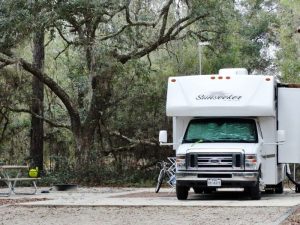 RV on RV pad